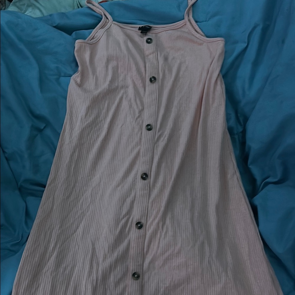 Pink Button-Down Dress